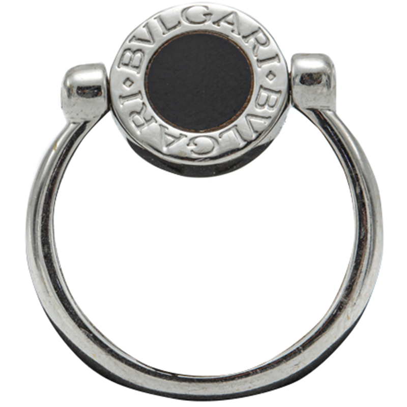 

Bvlgari 18K White Gold Diamond Pave Onyx Ring Size