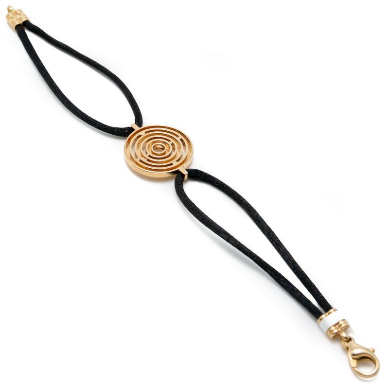 

Bvlgari Astrale 18K Yellow Gold Black Cord Bracelet