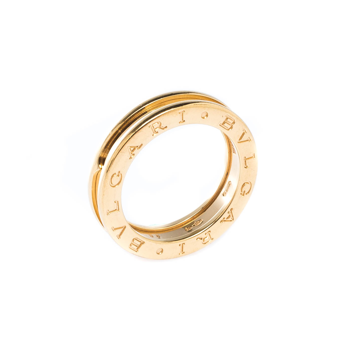 Bvlgari B.Zero1 1-Band 18k Yellow Gold Band Ring Size 53