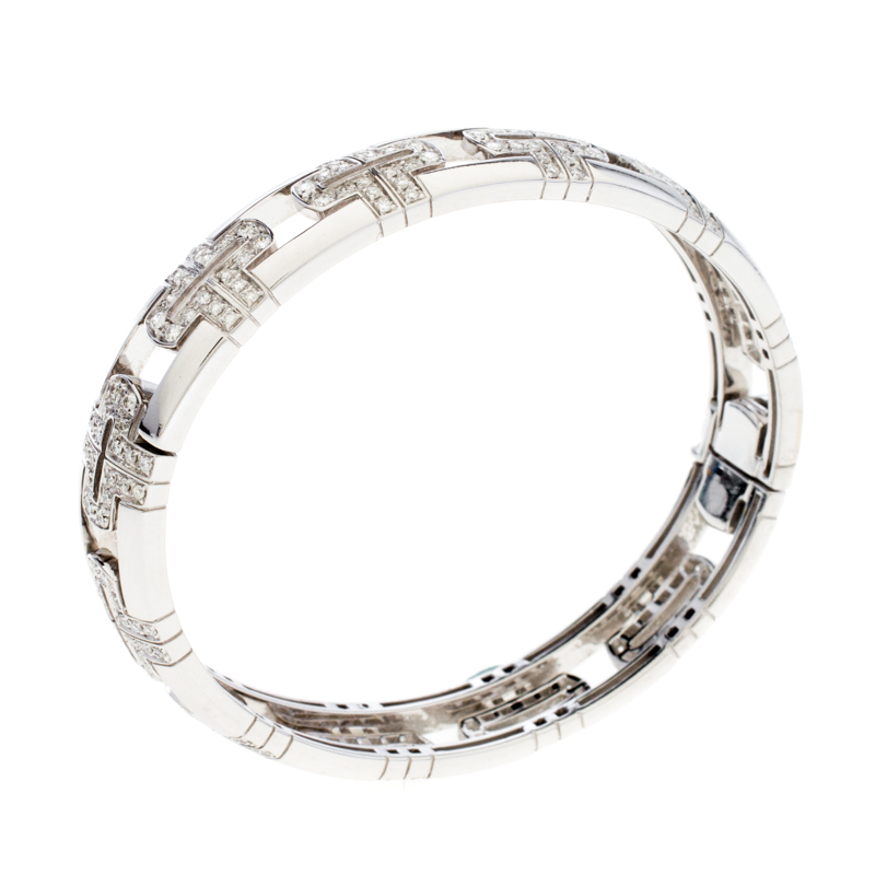 

Bvlgari Parentesi Diamond 18k White Gold Openwork Bracelet