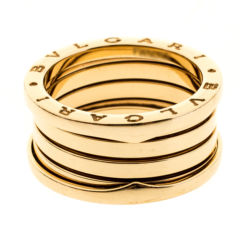 

Bvlgari B.Zero1 4-Band 18k Yellow Gold Ring Size