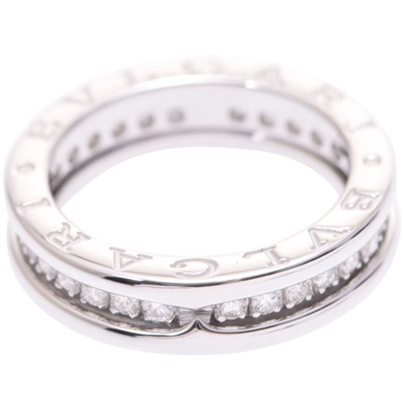 

Bvlgari B.Zero1 Diamond And 18K White Gold Ring Size, Silver