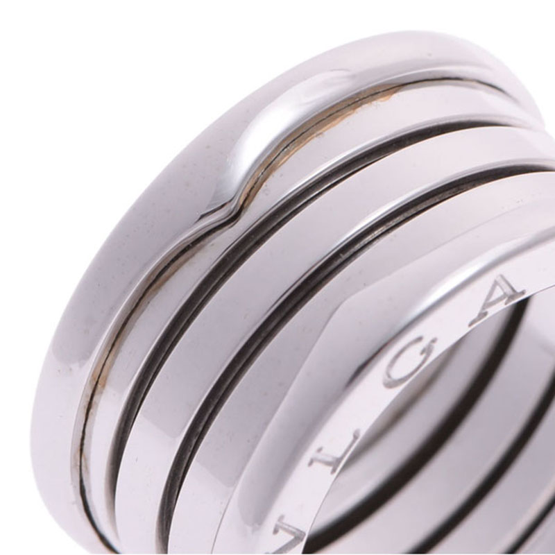 

Bvlgari B.Zero1 4-Band 18k White Gold Band Ring Size, Silver