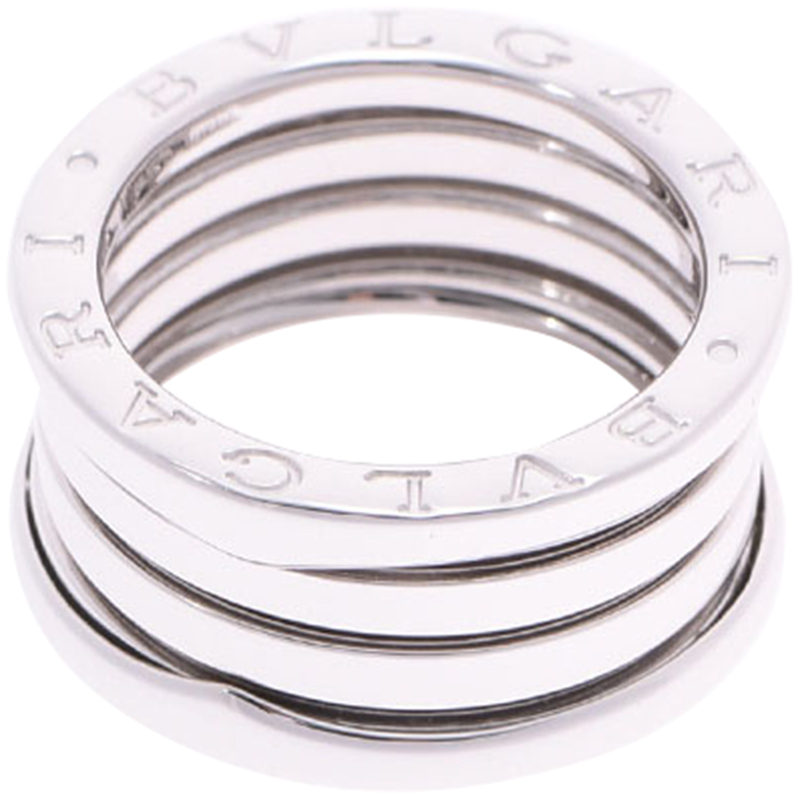

Bvlgari B.Zero1 4-Band 18k White Gold Band Ring Size, Silver