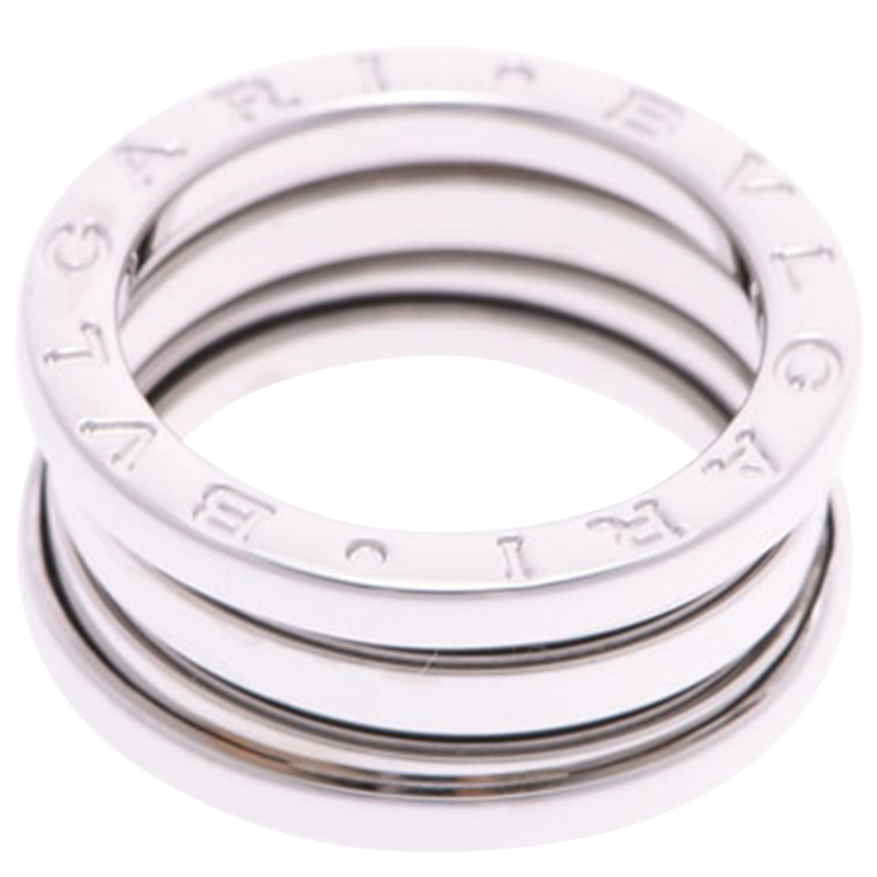 

Bvlgari B.Zero1 3-Band 18k White Gold Band Ring Size, Silver