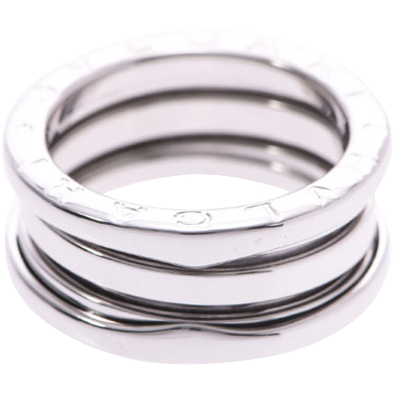 

Bvlgari B.Zero1 3-Band 18k White Gold Band Ring Size, Silver
