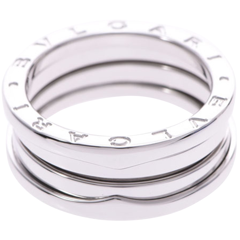 

Bvlgari B.Zero1 3-Band 18k White Gold Band Ring Size, Silver
