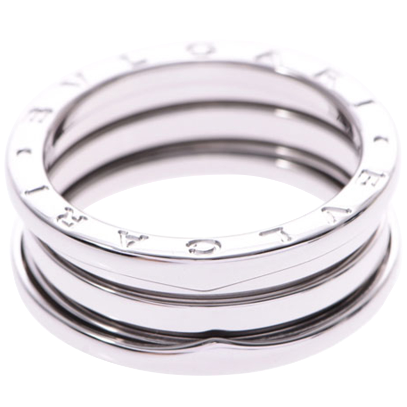 

Bvlgari B.Zero1 3-Band 18k White Gold Band Ring Size, Silver
