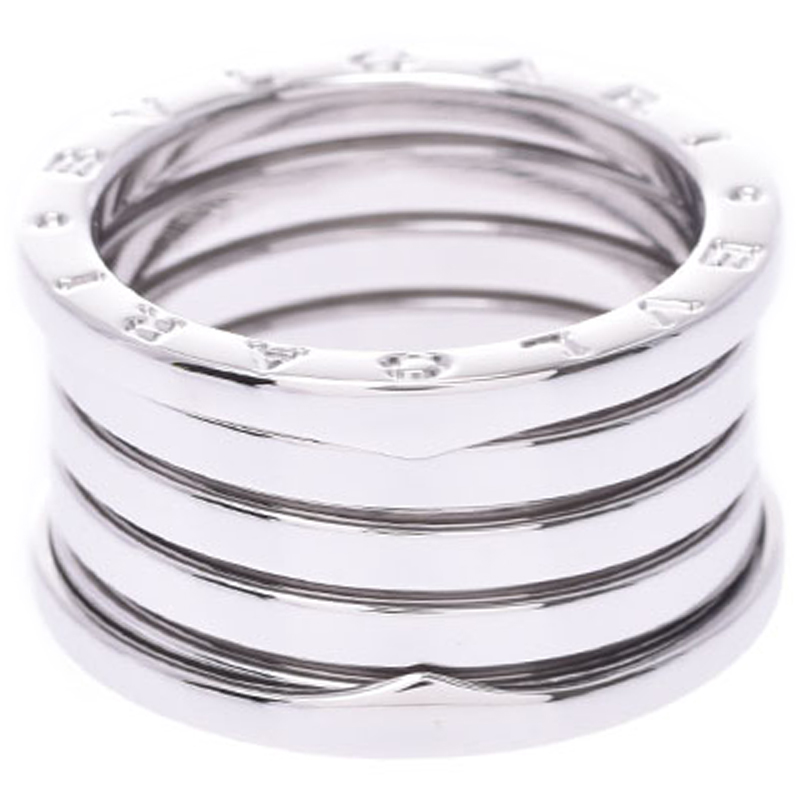 

Bvlgari B.Zero1 4-Band 18k White Gold Band Ring Size, Silver