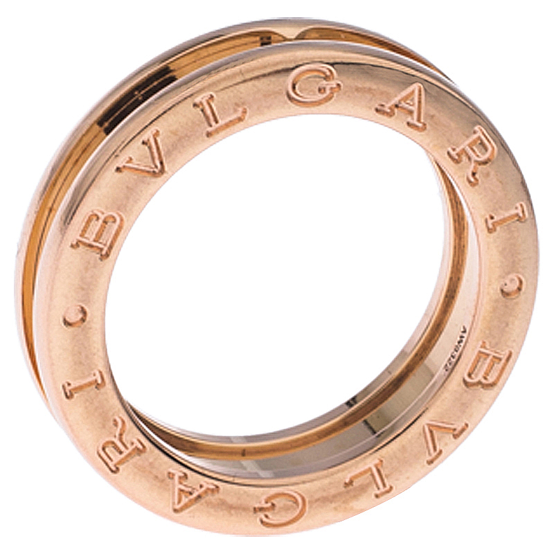 Bvlgari B.Zero1 18K Rose Gold One Band Ring Size 51 Bvlgari | The ...