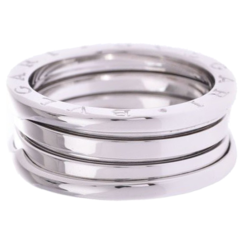 

Bvlgari B.Zero1 3-Band 18k White Gold Band Ring Size, Silver