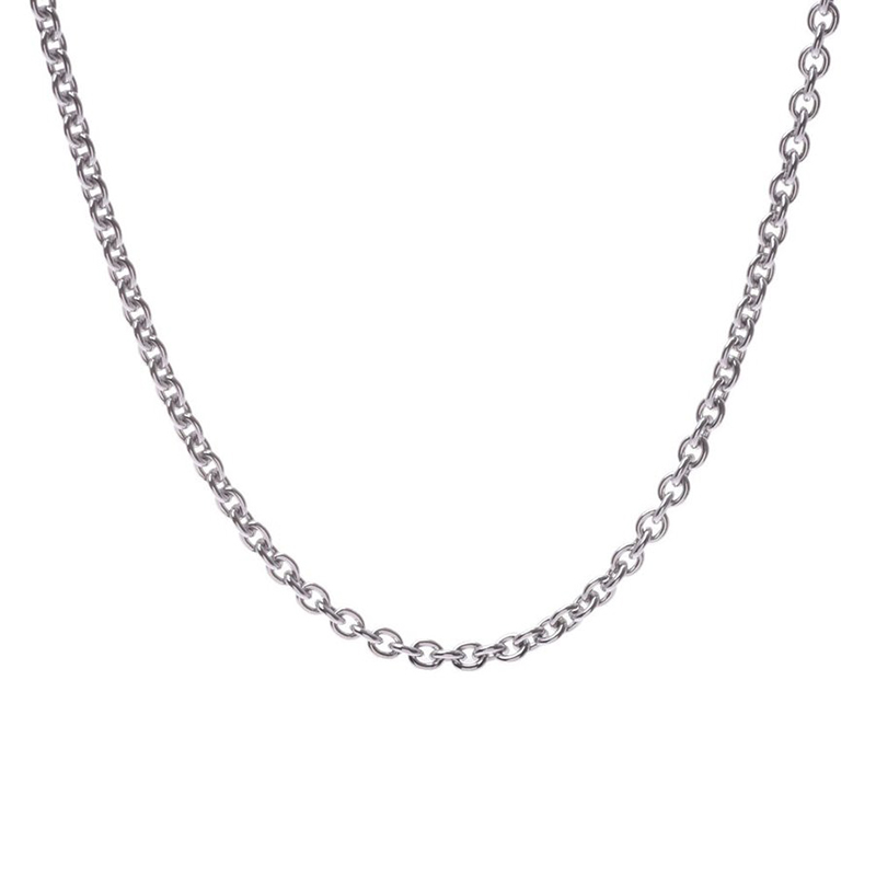 

Bvlgari 18K White Gold Chain Necklace, Silver