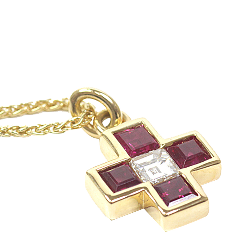 bulgari cross pendant