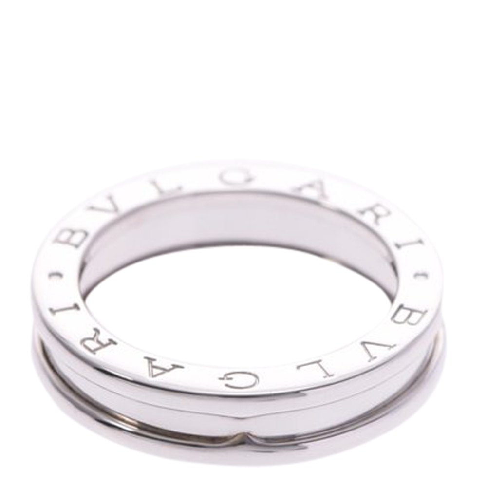 

Bvlgari B-Zero1 18K White Gold Ring Size, Silver