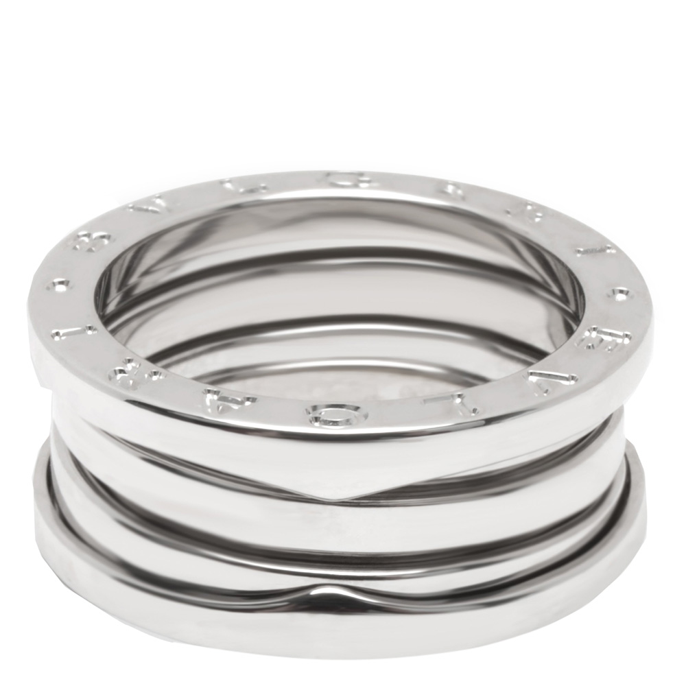 

Bvlgari 18K White Gold Three Band B.zero1 Ring Size