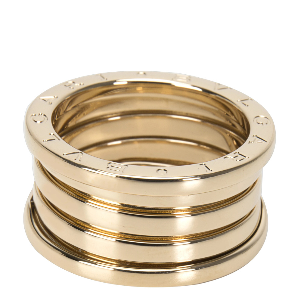 

Bvlgari 18K Yellow Gold B. Zero 1 Four Band Ring Size