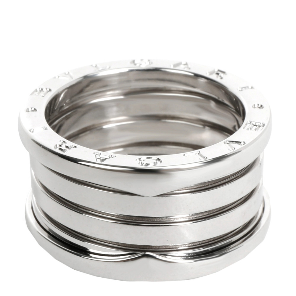 

Bvlgari 18K White Gold Four Band B. Zero Size