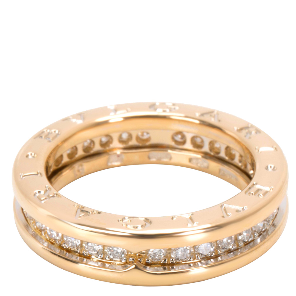 

Bvlgari 18K Yellow Gold Diamond B.zero1 Ring Size