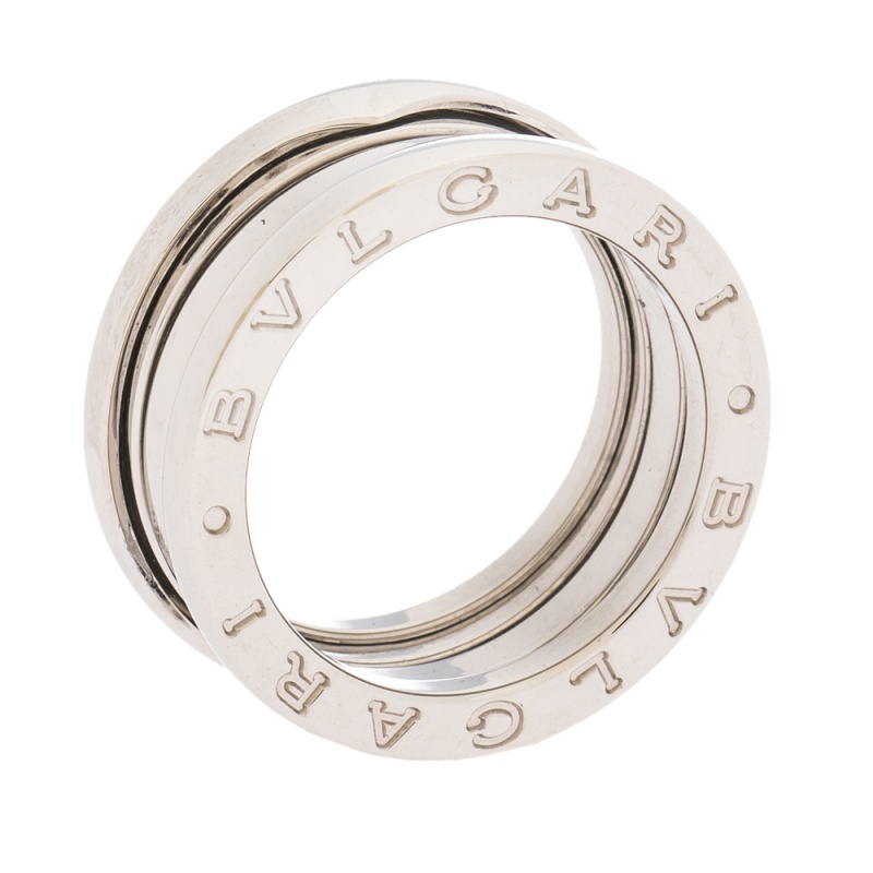 Bvlgari B.Zero1 18K White Gold 3-Band Ring Size 53 Bvlgari | TLC