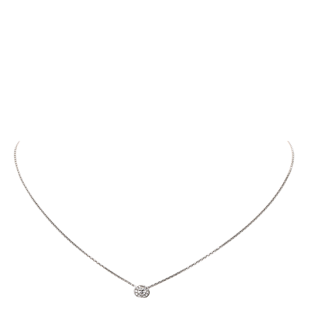 

Bvlgari 18K White Gold Diamond Pendant Necklace, Silver