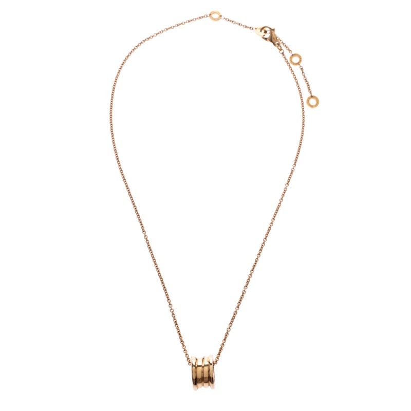 Bvlgari B Zero1 18k Rose Gold Pendant Necklace Bvlgari Tlc