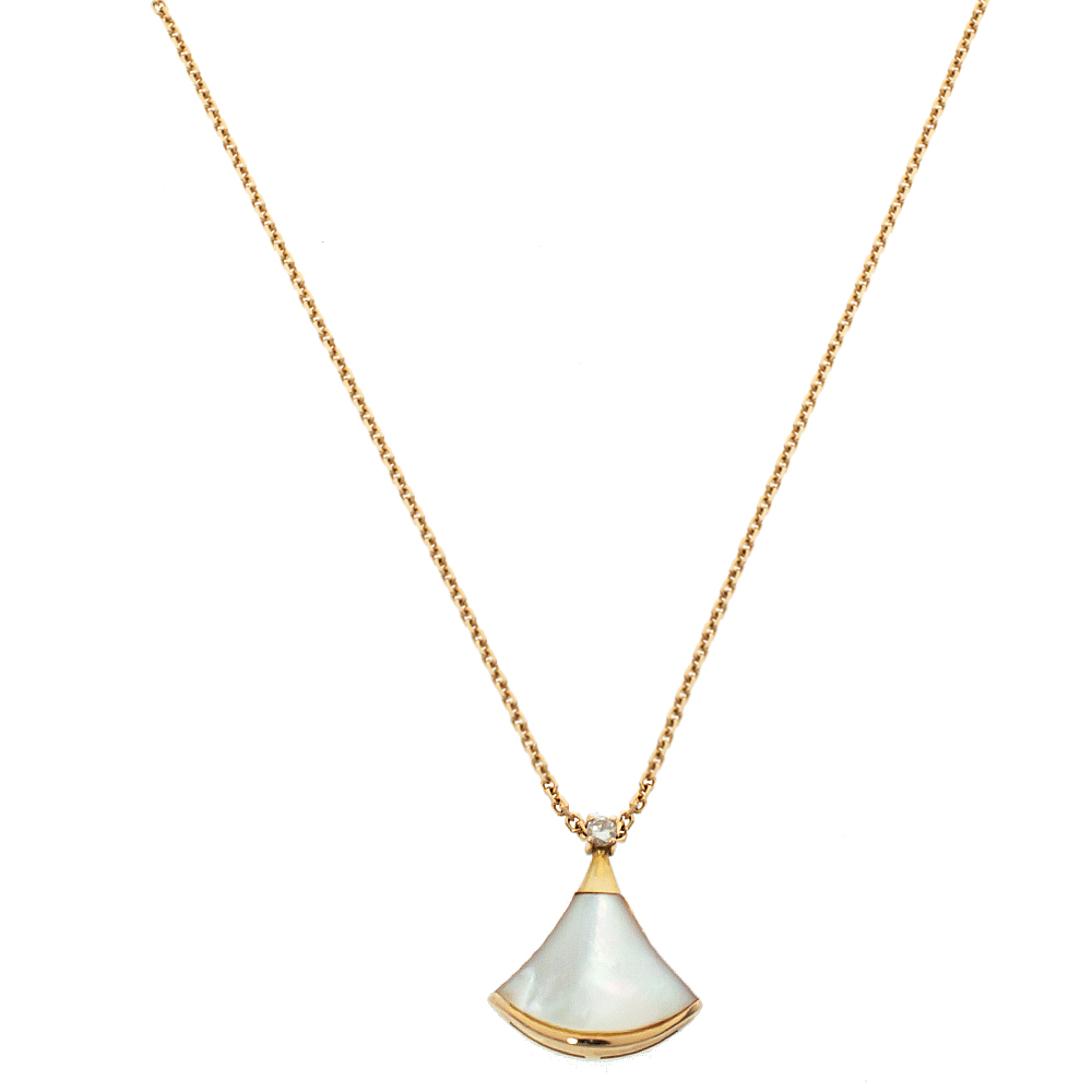 bvlgari necklace mother of pearl