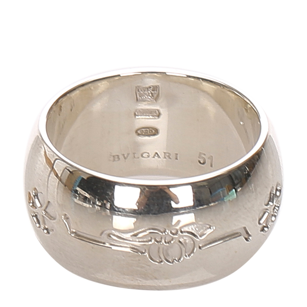 

Bvlgari Save The Children Sterling Silver Ring Size