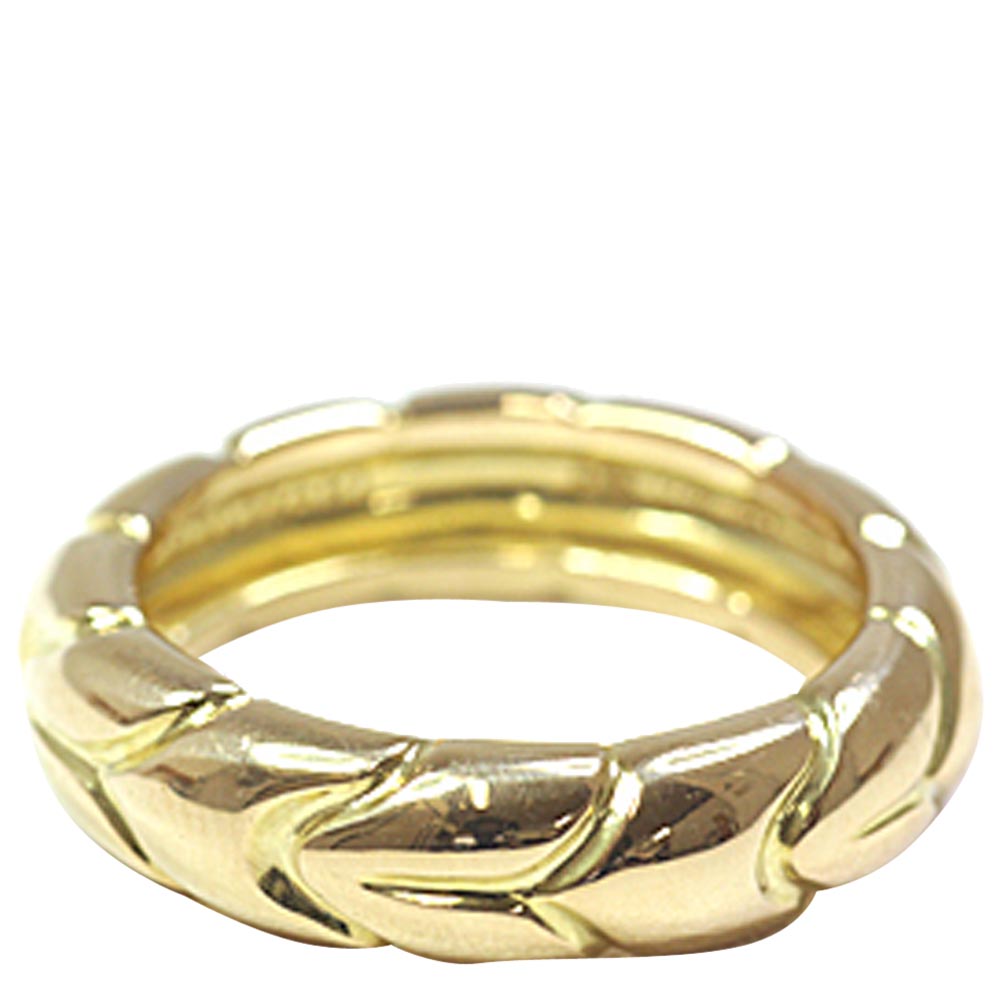 

Bvlgari Spiga Wedding 18K Yellow Gold Ring Size