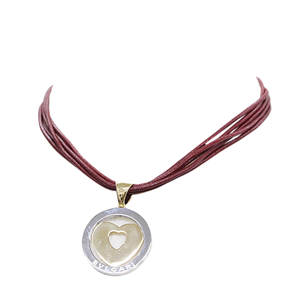 bvlgari heart pendant