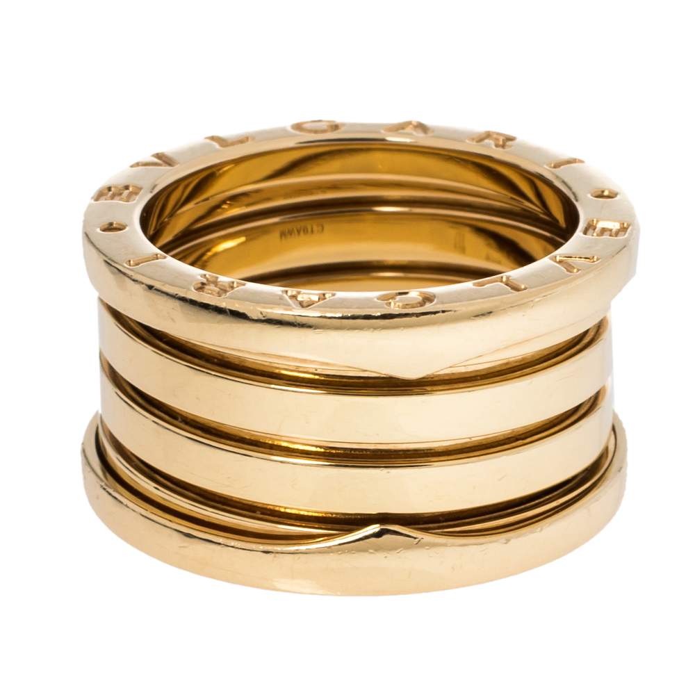 

Bvlgari B.Zero1 18K Yellow Gold 3-Band Ring Size