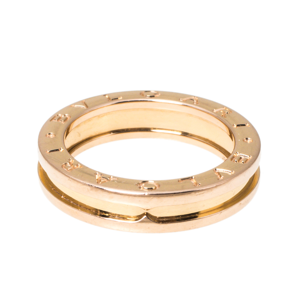 

Bvlgari B.Zero1 18K Rose Gold 1-Band Ring Size