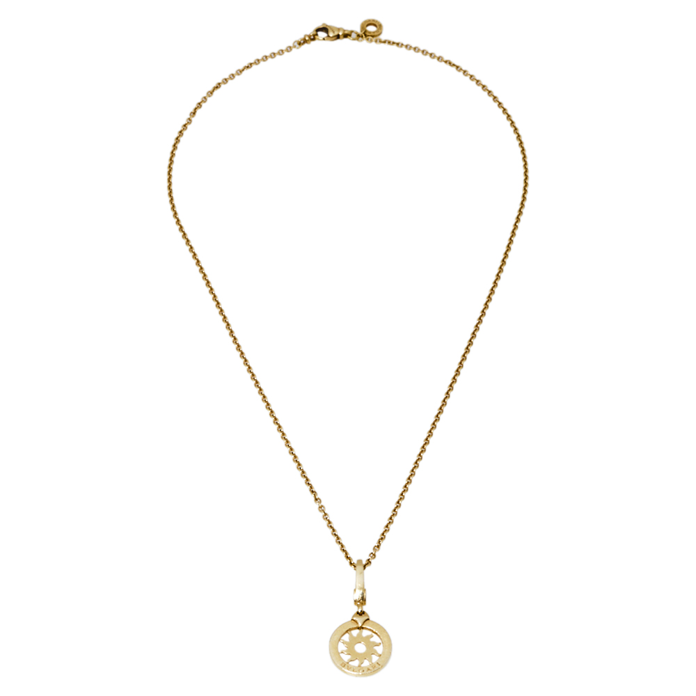 

Bvlgari Tondo Sun 18K Yellow Gold Pendant Necklace