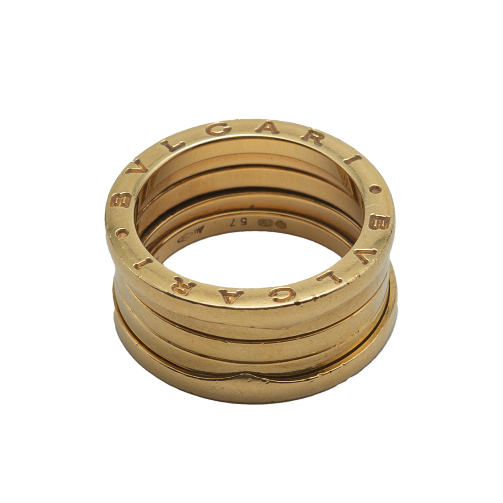 

Bvlgari B.Zero1 Four-Band Yellow Gold Ring Size