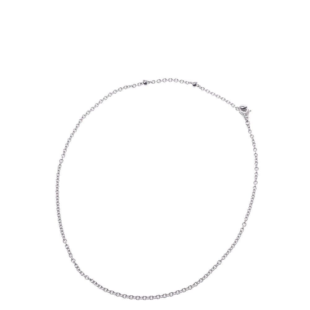 

Bvlgari 18K White Gold Chain Necklace, Silver
