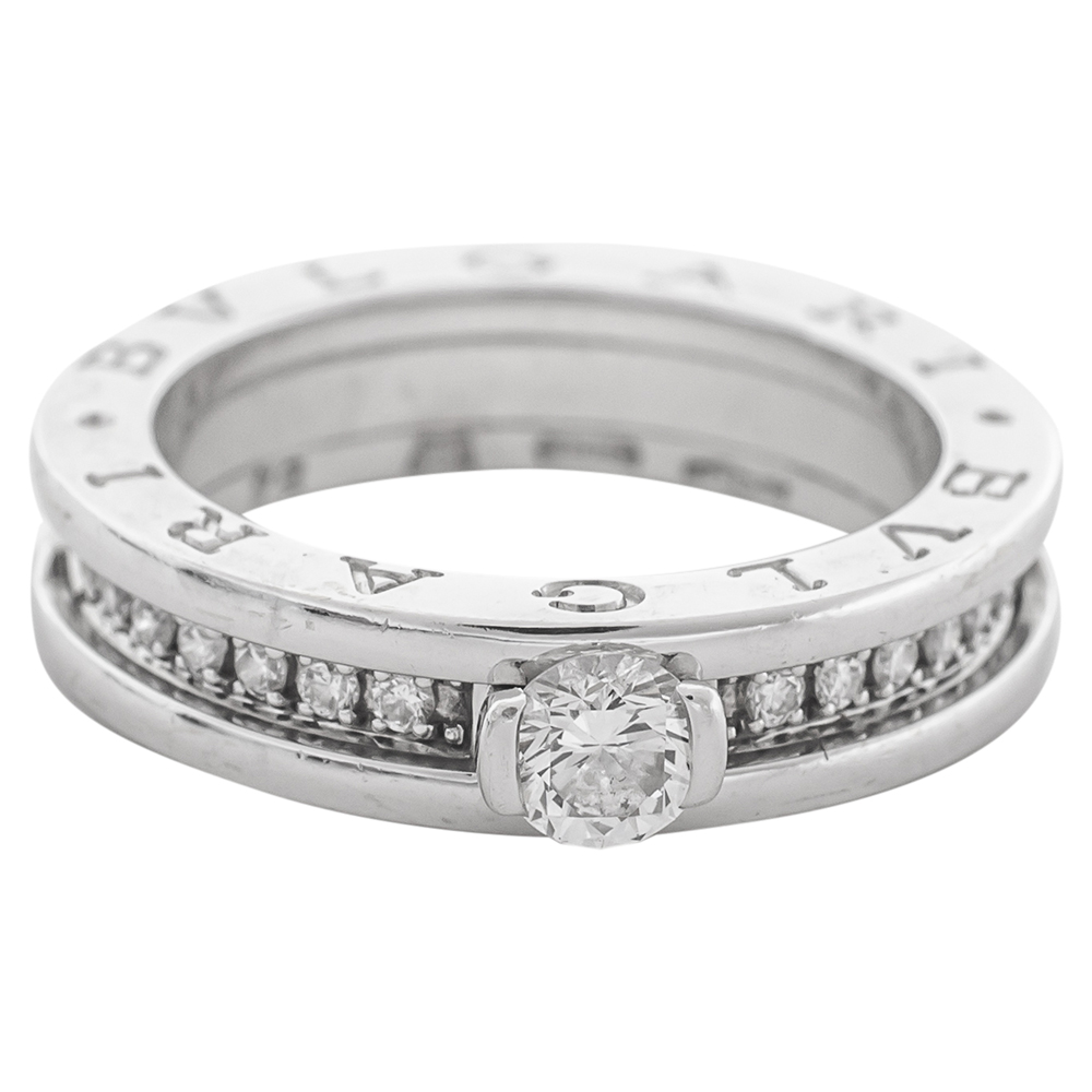 

Bvlgari B.Zero1 Diamond 18K White Gold Engagement Ring Size