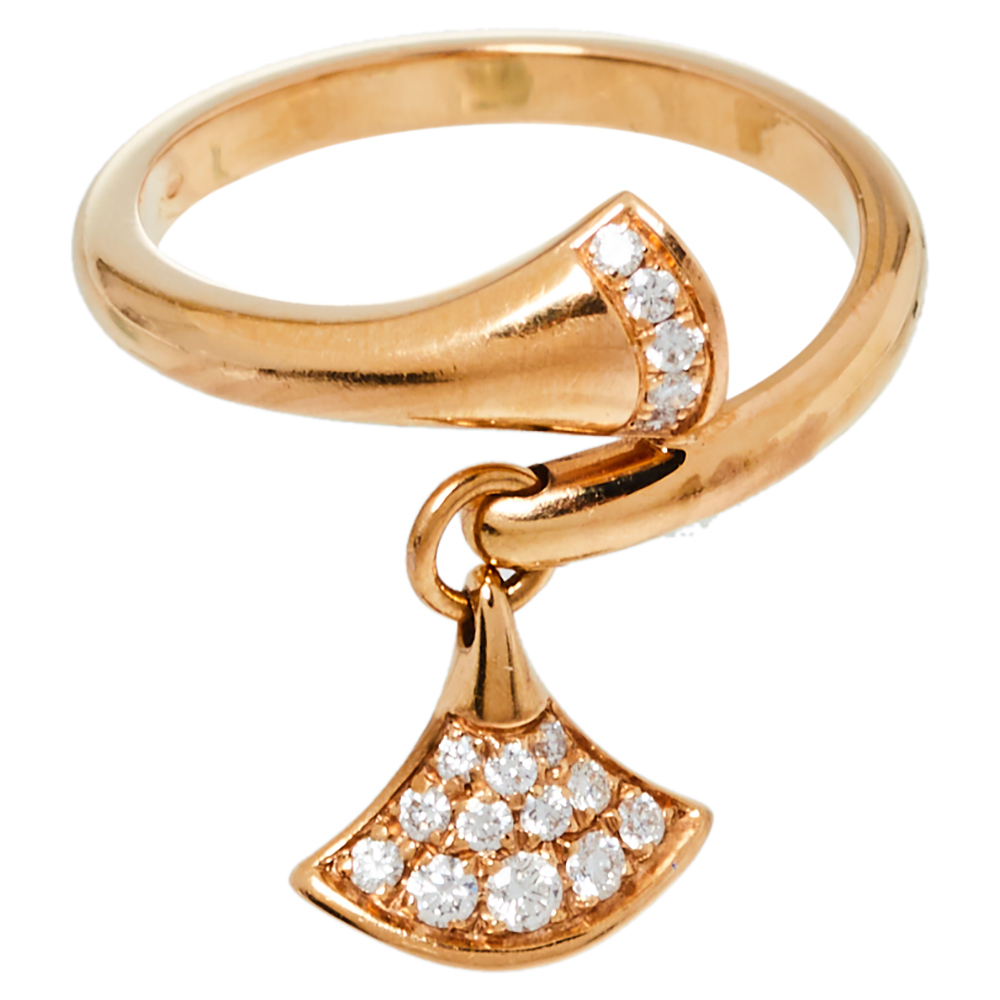 

Bvlgari Divas' Dream Diamond 18K Rose Gold Ring Size