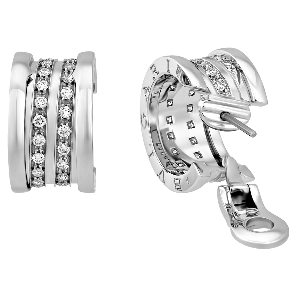 

Bvlgari 18K White Gold B. Zero1 Diamond Earrings