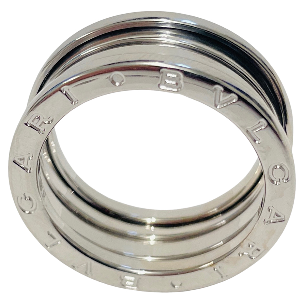 

Bvlgari 18K White Gold 3 Band B.Zero1 Ring Size EU 57