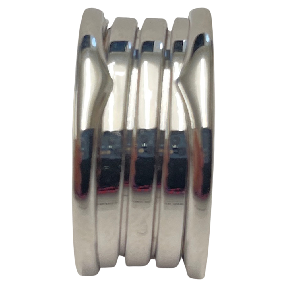 

Bvlgari 18K White Gold B.Zero1 4 Band Ring Size EU 52