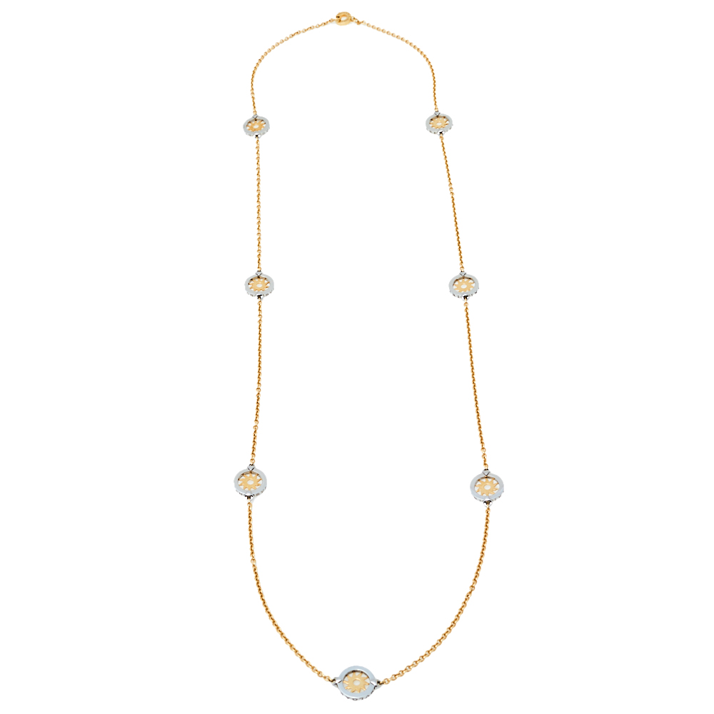 

Bvlgari Tondo Sun Stainless Steel 18K Yellow Gold Sautoir Necklace