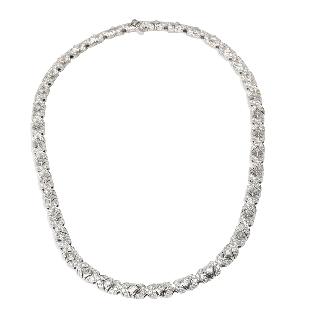 

Bvlgari Tubini Diamond 18K White Gold Necklace