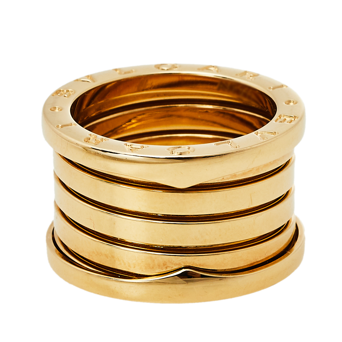 

Bvlgari B.Zero1 18k Yellow Gold Five Band Ring Size