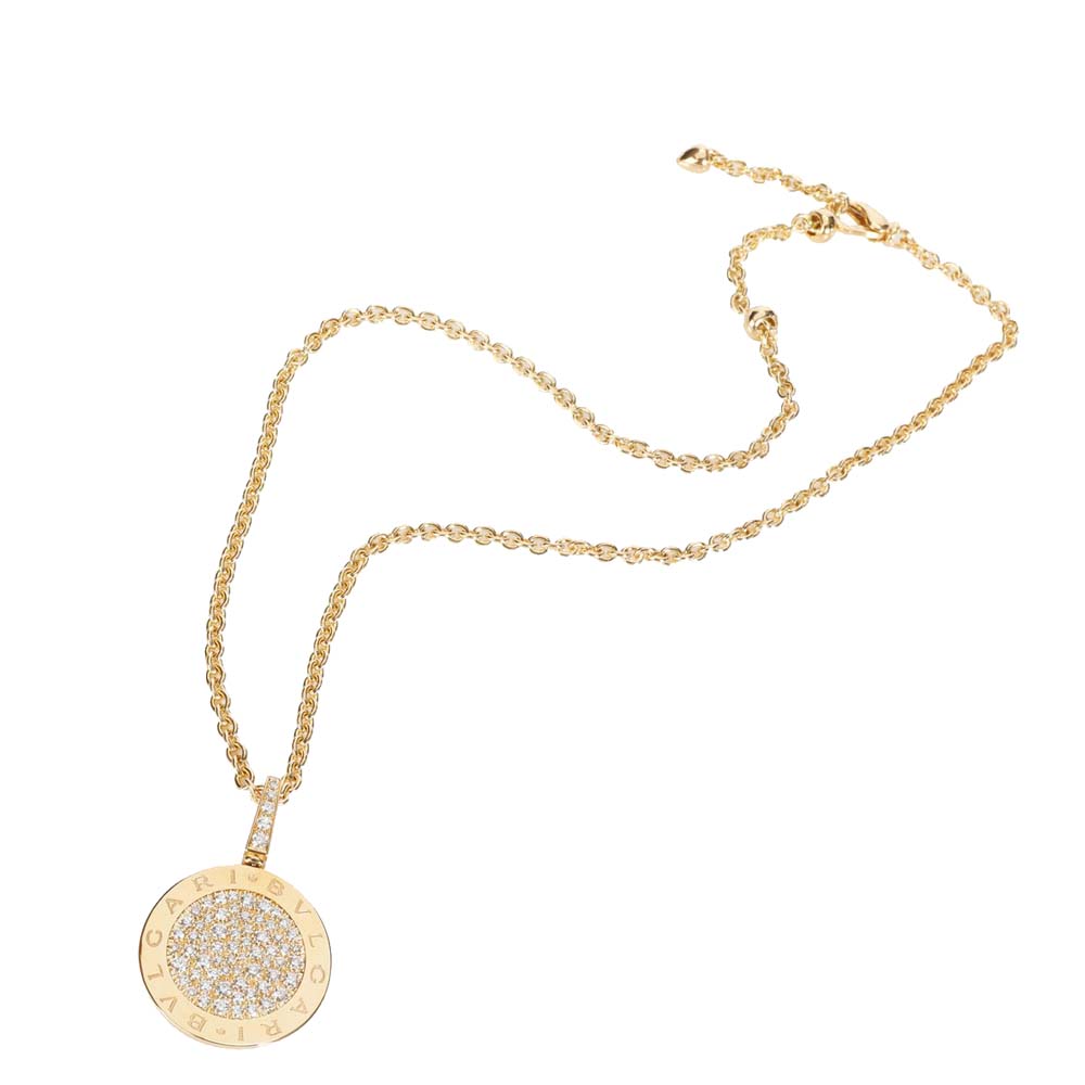 

Bvlgari Bvlgari Bvlgari Diamond 18K Yellow Gold Pendant Necklace