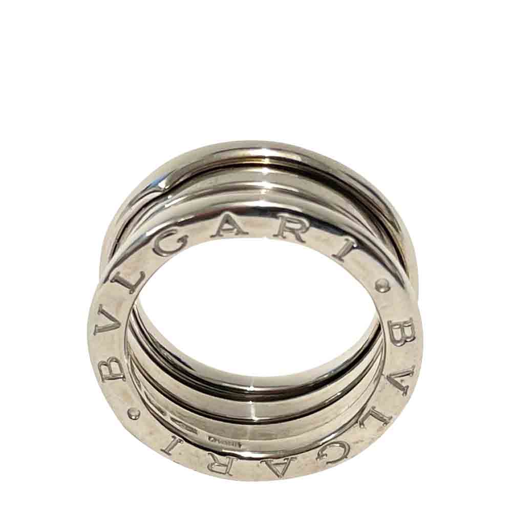 

Bvlgari 18K White Gold B.Zero1 3 Band Ring Size EU 50