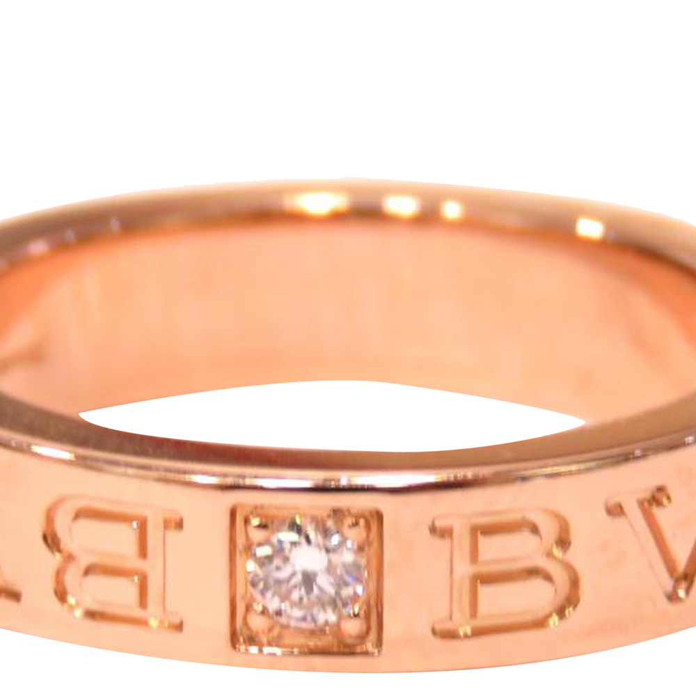 

Bvlgari Bvlgari Bvlgari 19K Rose Gold Diamond Ring Size EU