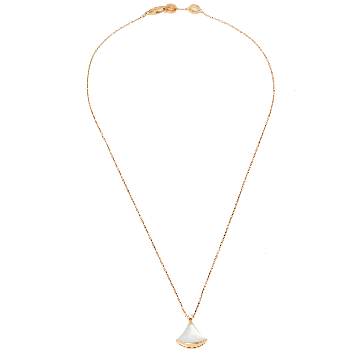 

Bvlgari Divas' Dream Diamond Mother of Pearl 18K Rose Gold Pendant Necklace