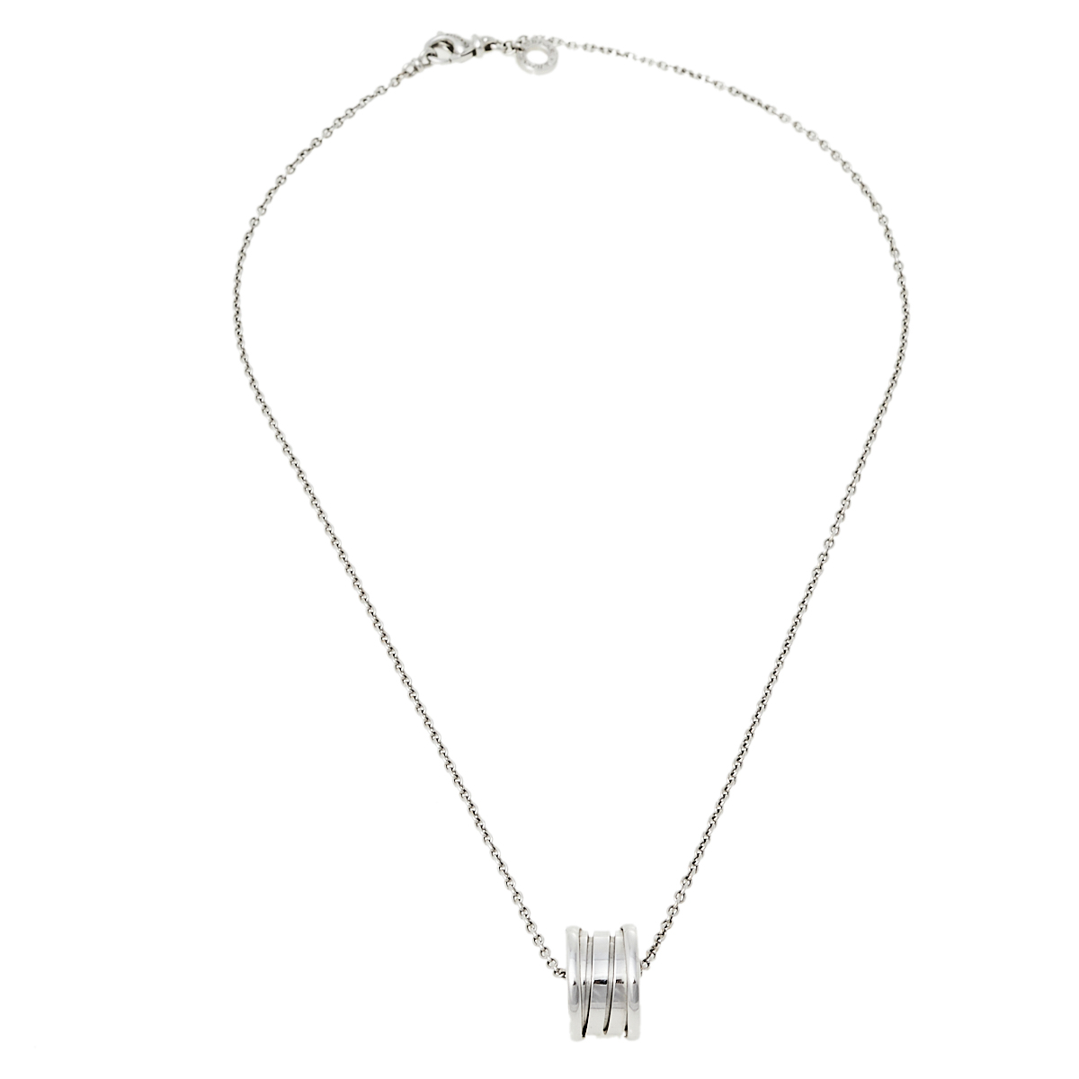 

Bvlgari B.Zero1 3-Band 18K White Gold Band Pendant Necklace