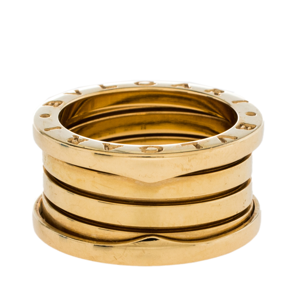 

Bvlgari B.Zero1 18K Yellow Gold 4-Band Ring Size