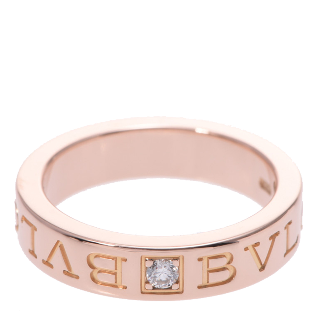 

Bvlgari Bvlgari Bvlgari 18K Rose Gold Diamond Ring EU