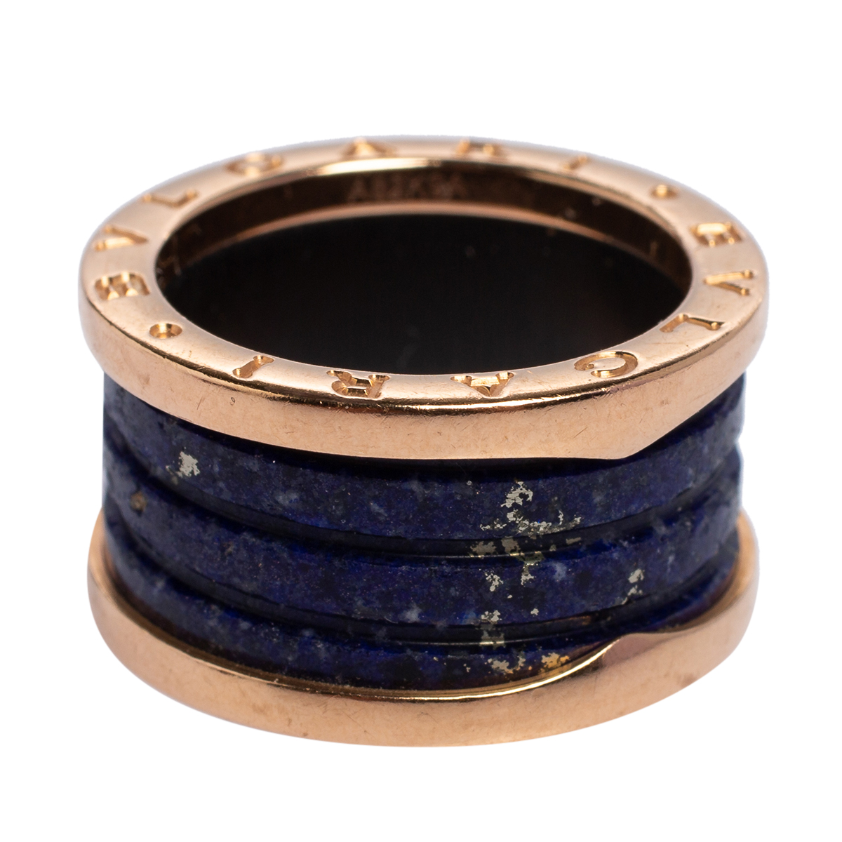 

Bvlgari B.Zero1 Lapis Lazuli 18K Rose Gold Band Ring Size